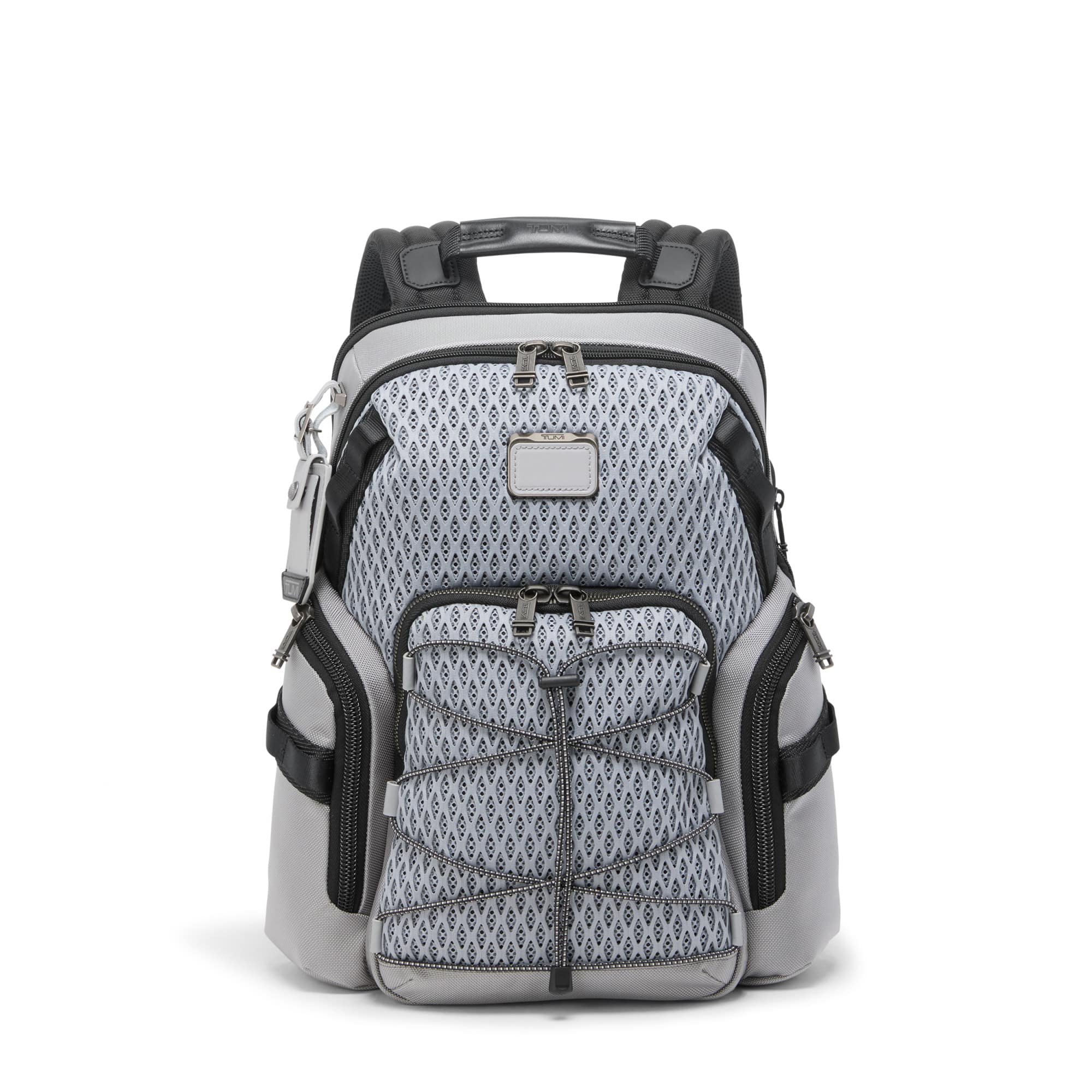 TUMI - Alpha Bravo Navigation Backpack - Pearl Gray Mesh - Front_Zoom