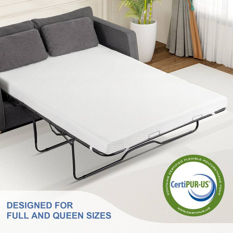 DESIGNED FOR FULL AND QUEEN SIZES

CERTIFIED FLEXIBLE POLYURETHANE CONTAINS CertiPUR-US FOAM

WWW.CERTIPUR.US