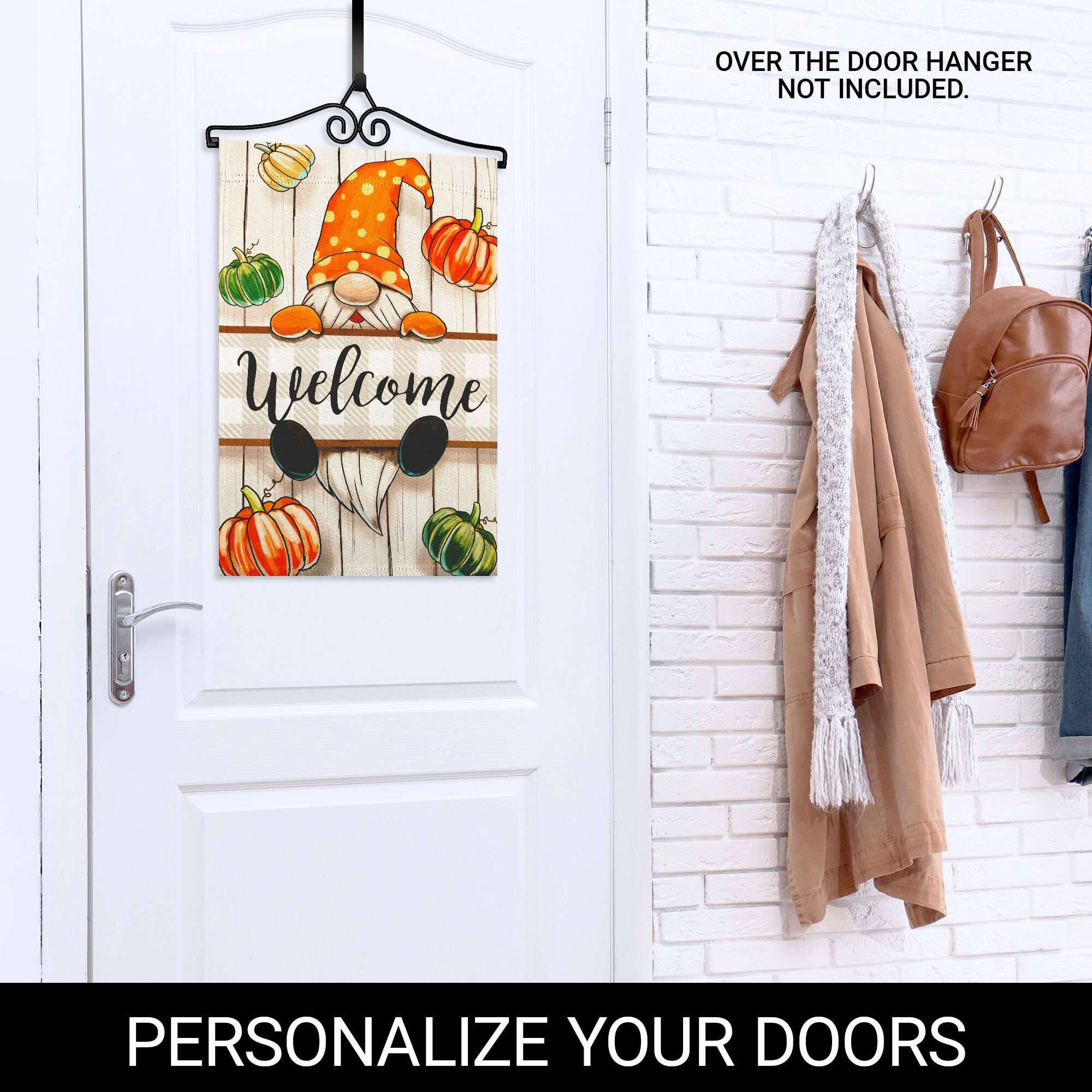 OVER THE DOOR HANGER NOT INCLUDED.

Welcome

PERSONALIZE YOUR DOORS