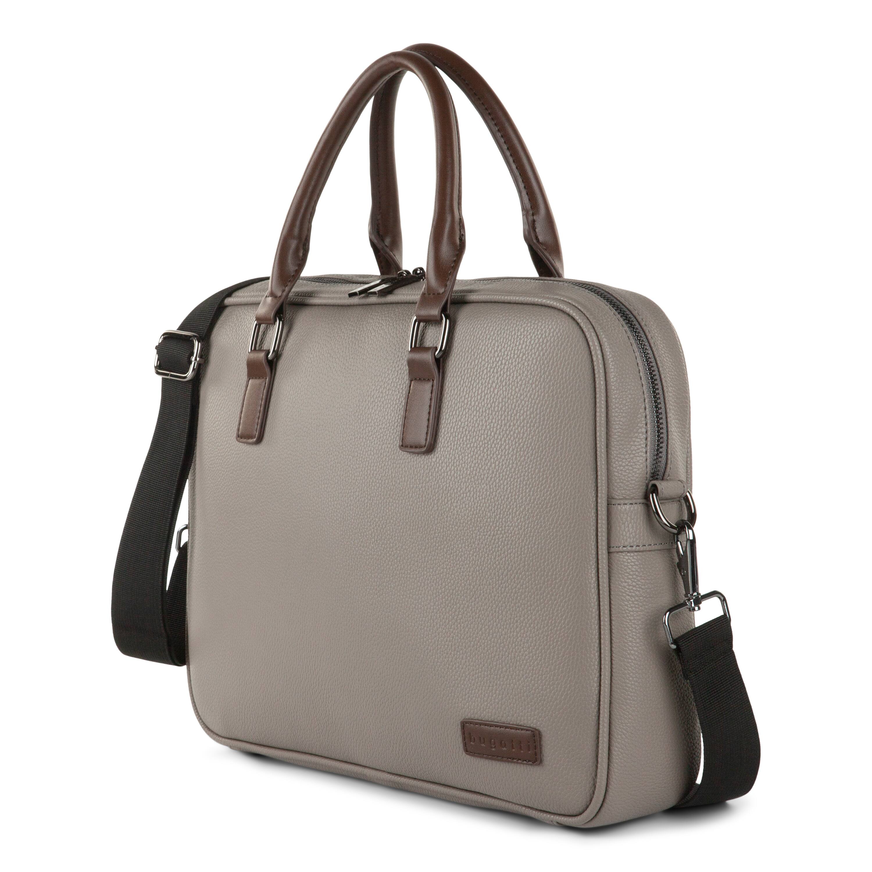 Angle. Bugatti - Contrast collection - Briefcase - Gray.
