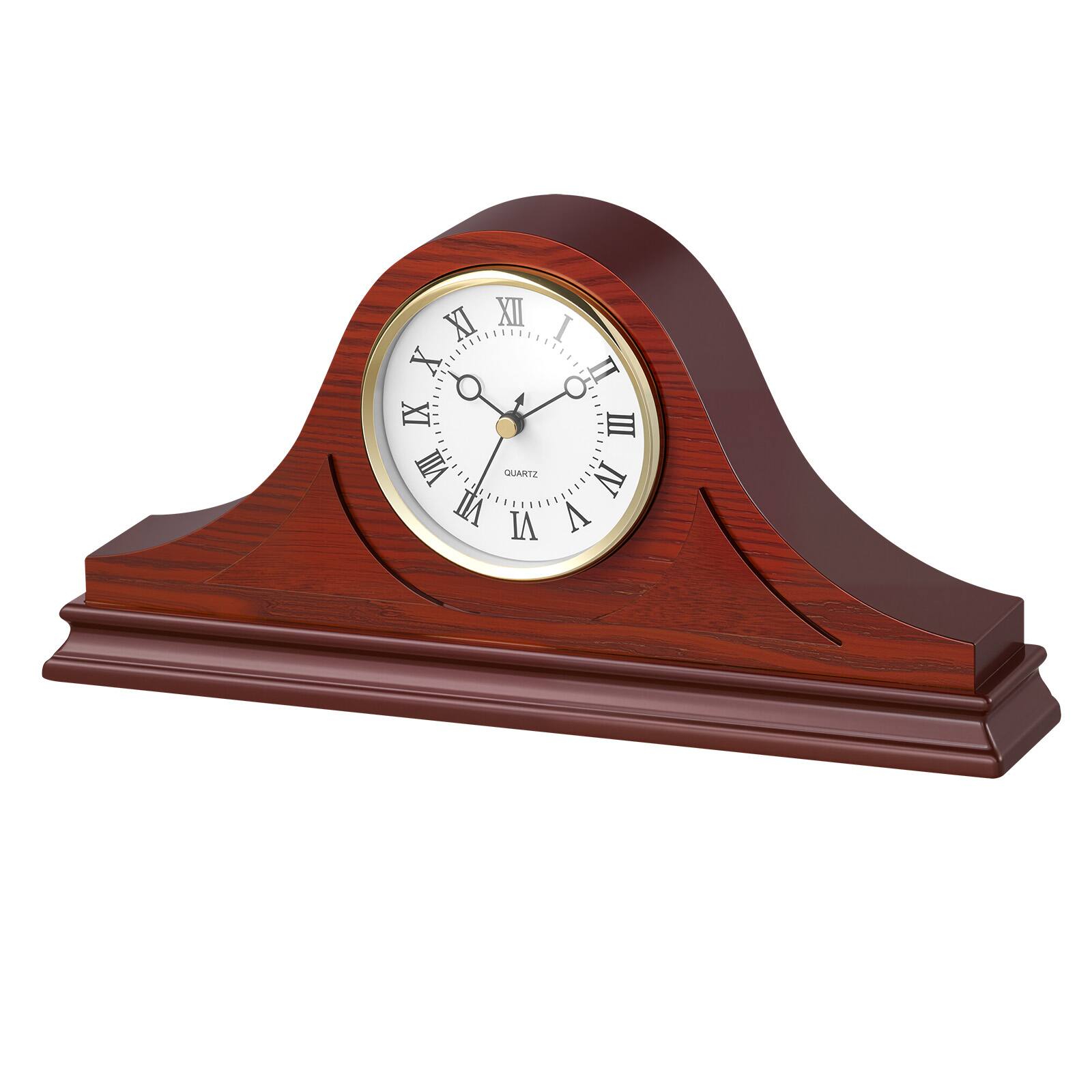 The text on the clock face is "QUARTZ." The Roman numerals on the clock are: I, II, III, IV, V, VI, VII, VIII, IX, X, XI, XII.
