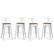 Front. Simpli Home - Rayne Metal and Wood Counter Height Stool (Set of 4) - White.