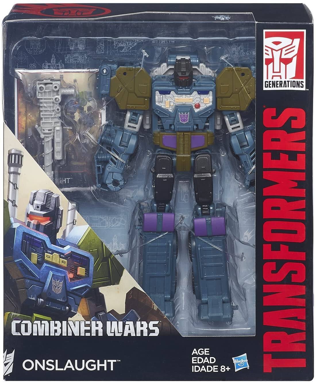 TRANSFORMERS GENERATIONS  
COMBINER WARS  
ONSLAUGHT  
AGE EDAD IDADE 8+