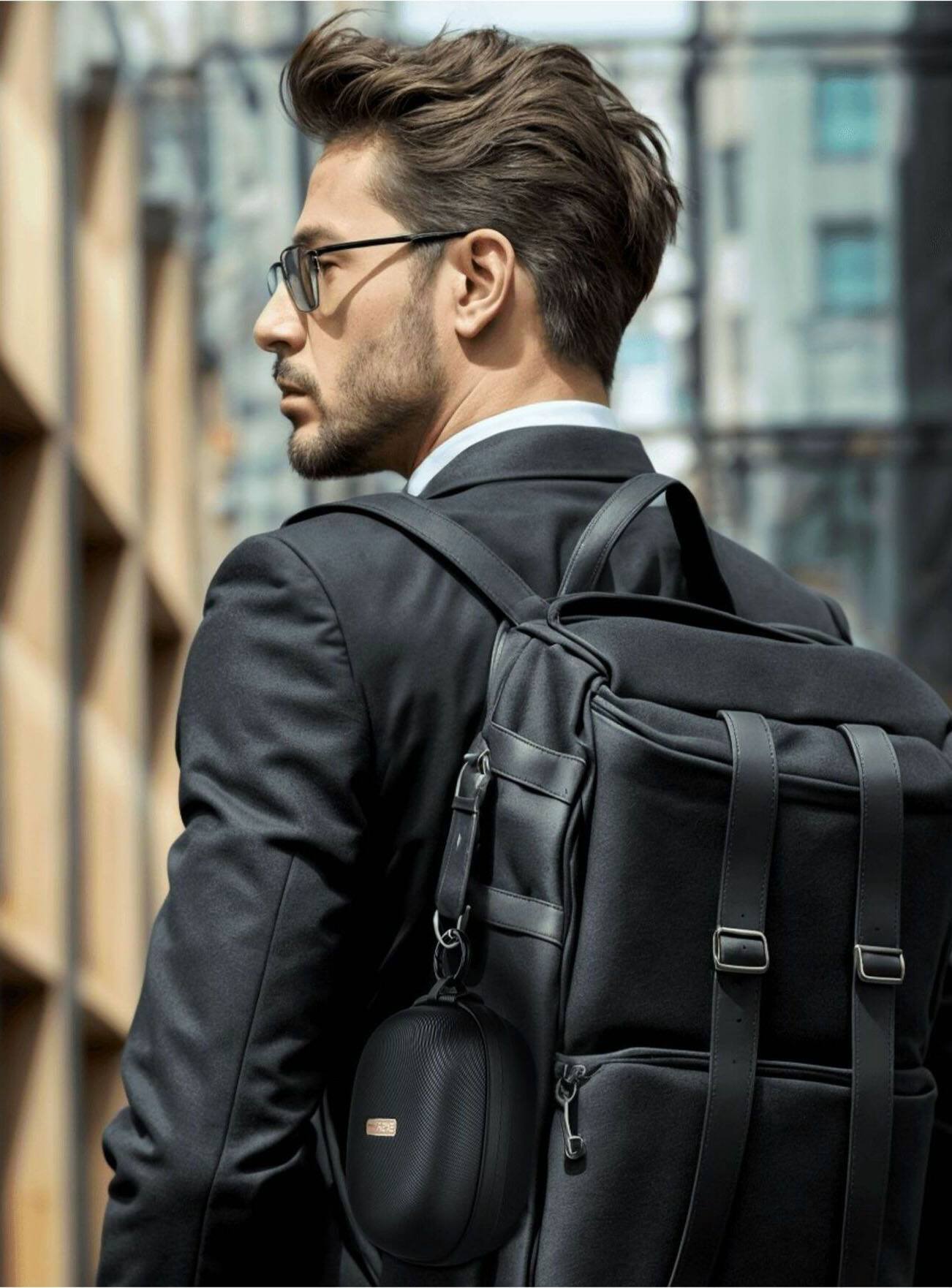 Alt View 33. EKSA Telecom - S30 AI-Powered Open-Ear Air Conduction True Wireless Headset - Black.