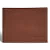 Front. Champs - Onyx Collection Leather Center Wing Wallet - Brown.
