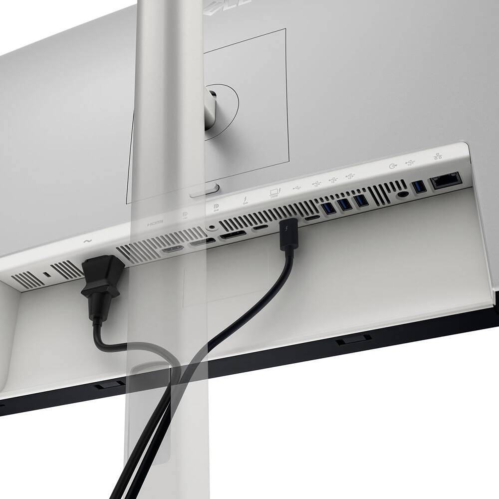 Alt View 5. Dell - UltraSharp 27 4K UHD IPS Black Thunderbolt Hub Monitor w/ 2 YR Warranty Bundle.