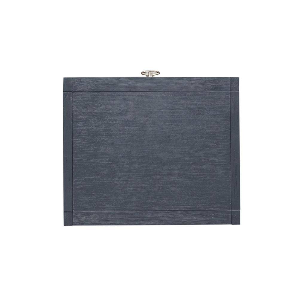 Angle. Liberty Furniture Industries - East End 1 Drawer Accent Table in Wirebrushed Denim - Blue.