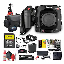 Canon - EOS C400 6K Full-Frame Cinema Camera (Canon RF) + 128GB Memory Card + More