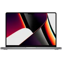 Apple - MacBook Pro 16" (2021) Refurbished 3456x2234 - M1 Pro 10 Core CPU with 16GB Memory - 16 Core GPU - 512GB SSD - Space Gray - Front_Zoom