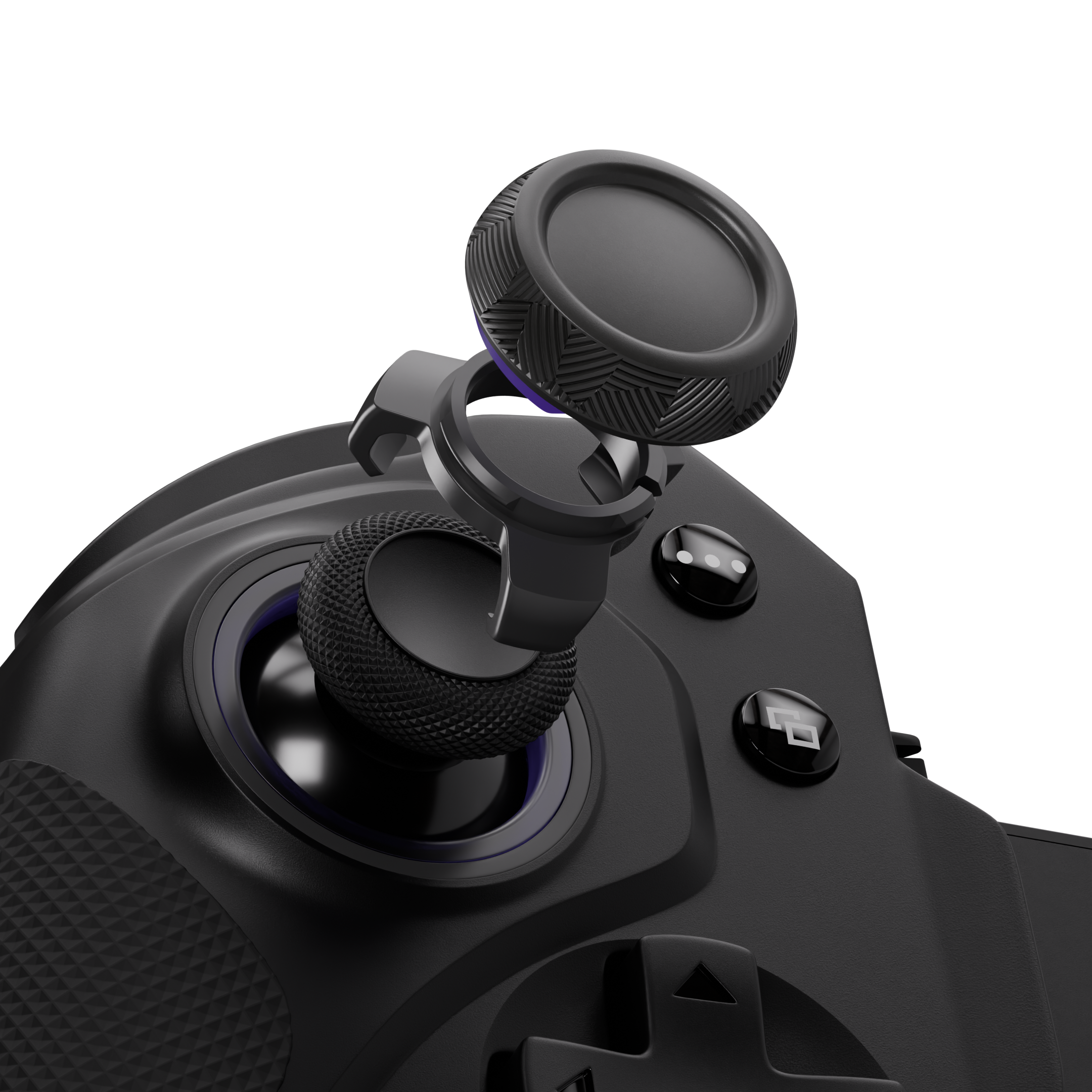 Alt View 2. ELO - ELO - Ascend Pro Gaming Thumbsticks for PlayStation 5, Xbox & Nintendo Switch 2 Pro Controller, Dual-Rise - Black - Black.