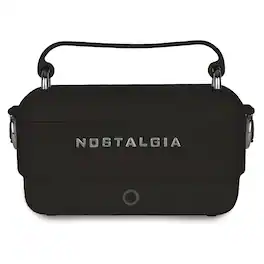 Nostalgia - 32 oz. Classic Retro Heated Lunchbox - Black