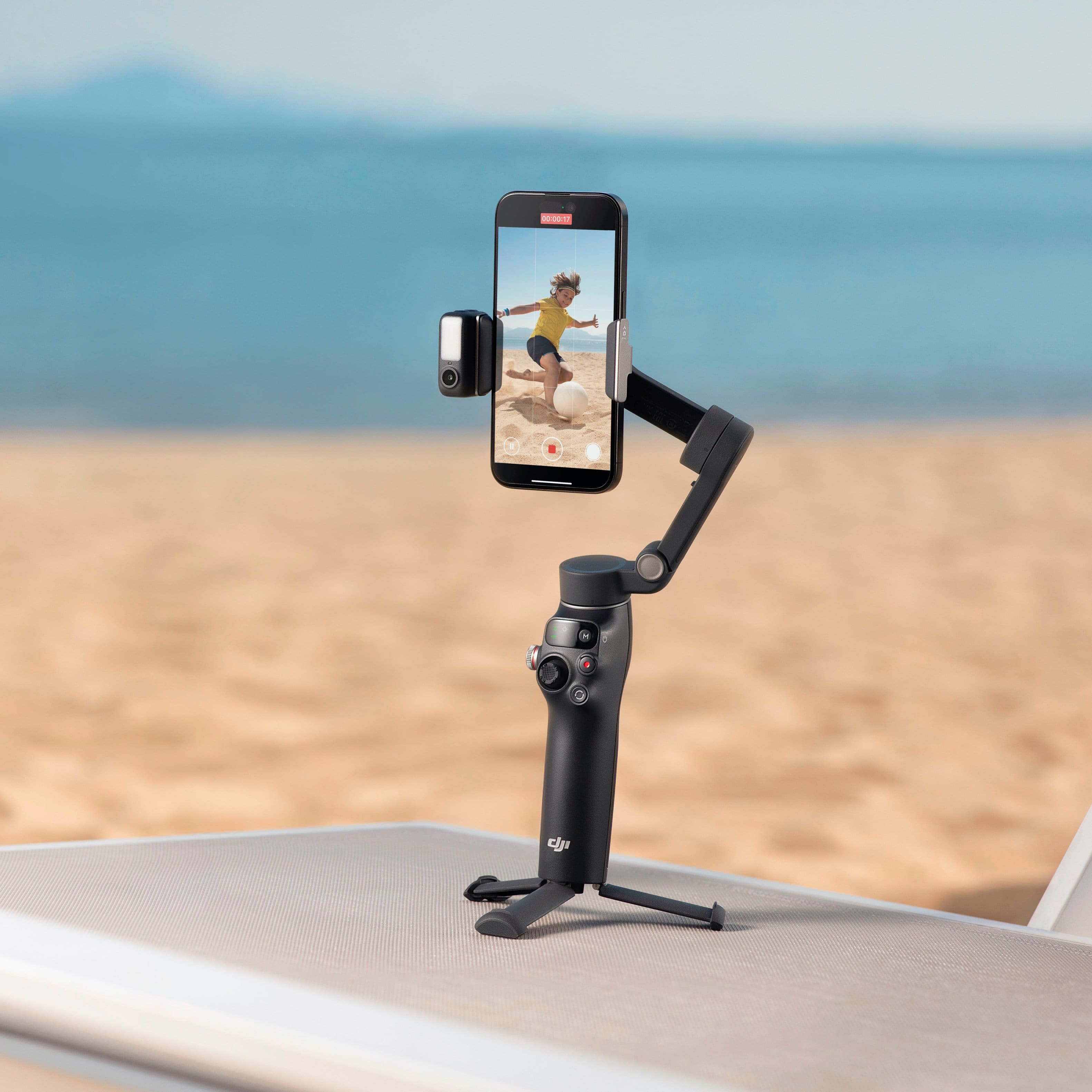 Alt View 2. DJI - Osmo Mobile 7P Smartphone 3-Axis Gimbal Stabilizer - Gray.