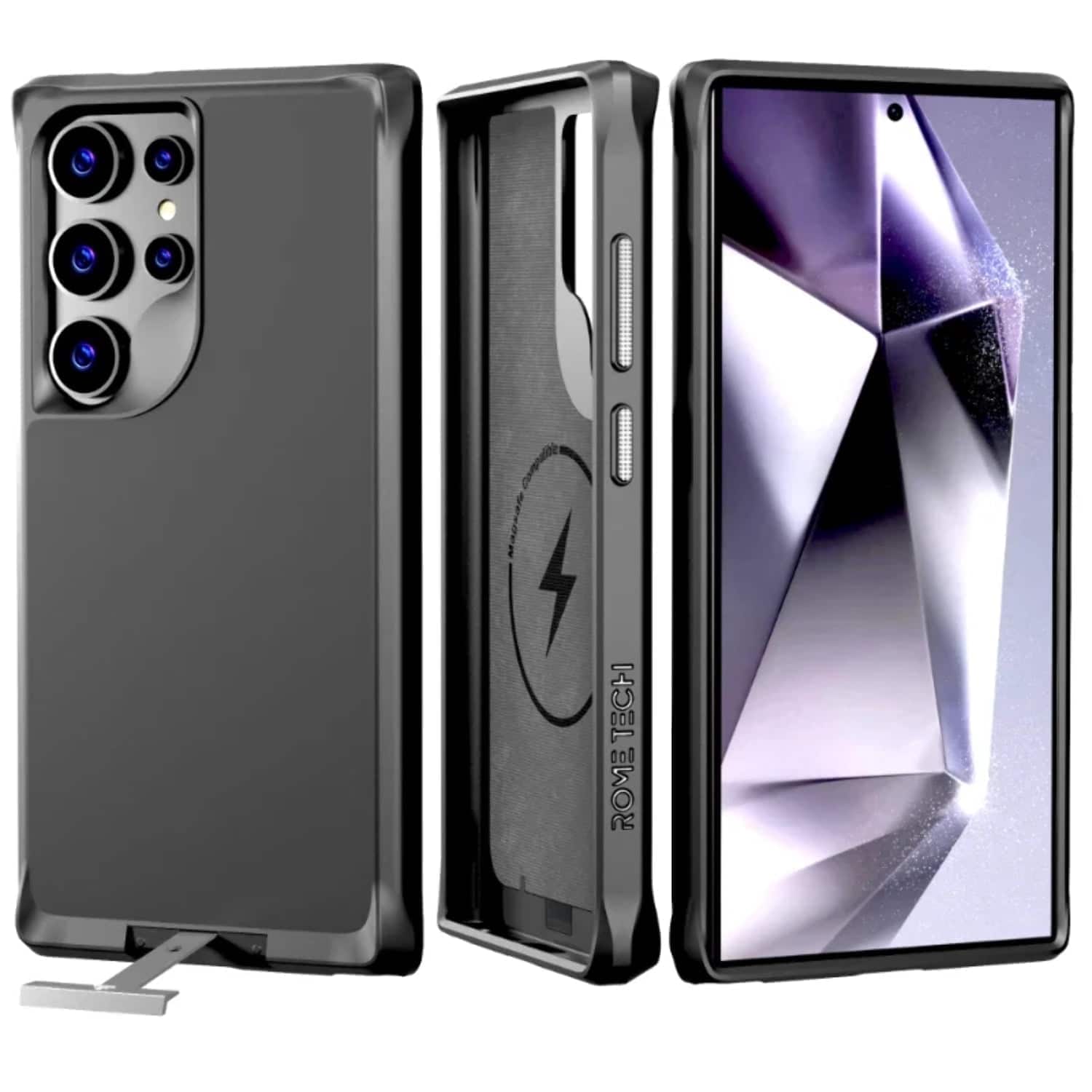 RomeTech - Rome Tech Magnetic Case for Galaxy S24 Ultra - Black