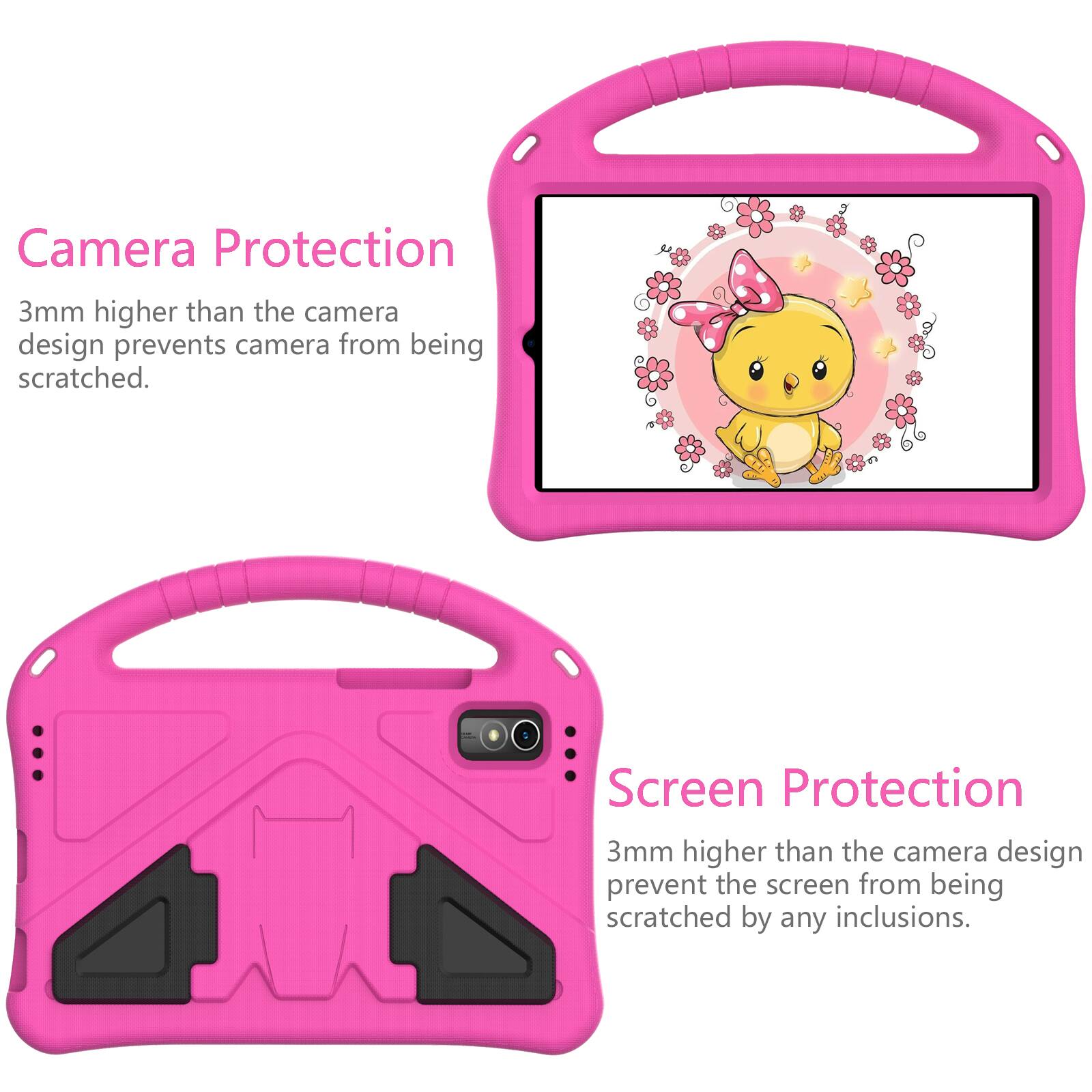 Camera Protection  
3mm higher than the camera design prevents camera from being scratched.  

Screen Protection  
3mm higher than the camera design prevent the screen from being scratched by any inclusions.