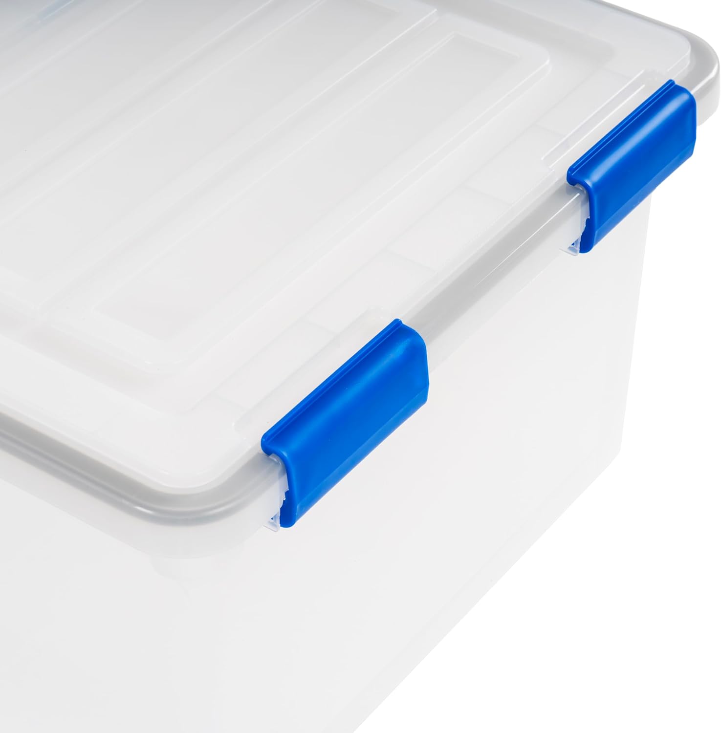 Alt View 7. IRIS USA - IRIS USA 32Qt Plastic File Box, Stackable Nestable, Blue, 3Pk.