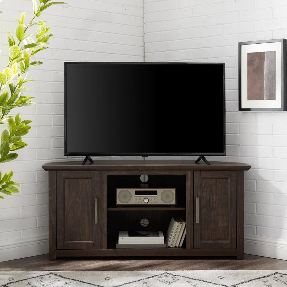 Alt View 2. Crosley Furniture - Camden Corner Tv Stand For 50+ Inch Tv - Brown.