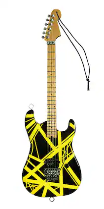 Axe Heaven - Eddie Van Halen Bumble Bee Mini Guitar Ornament Collectible Display Model