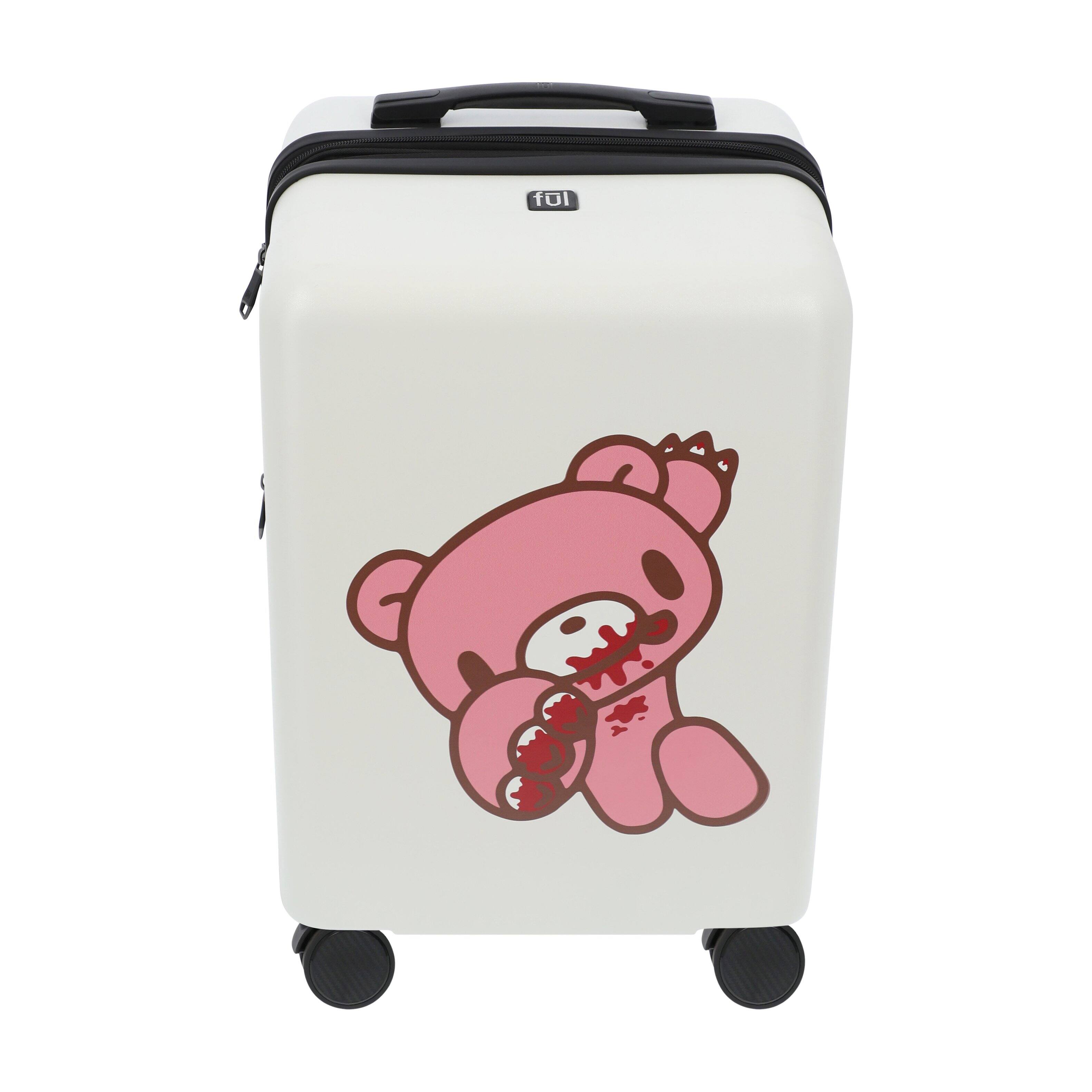 Alt View 1. Ful - OCTAS GLOOMY BEAR 22.5" CARRY-ON LUGGAGE - WHITE.