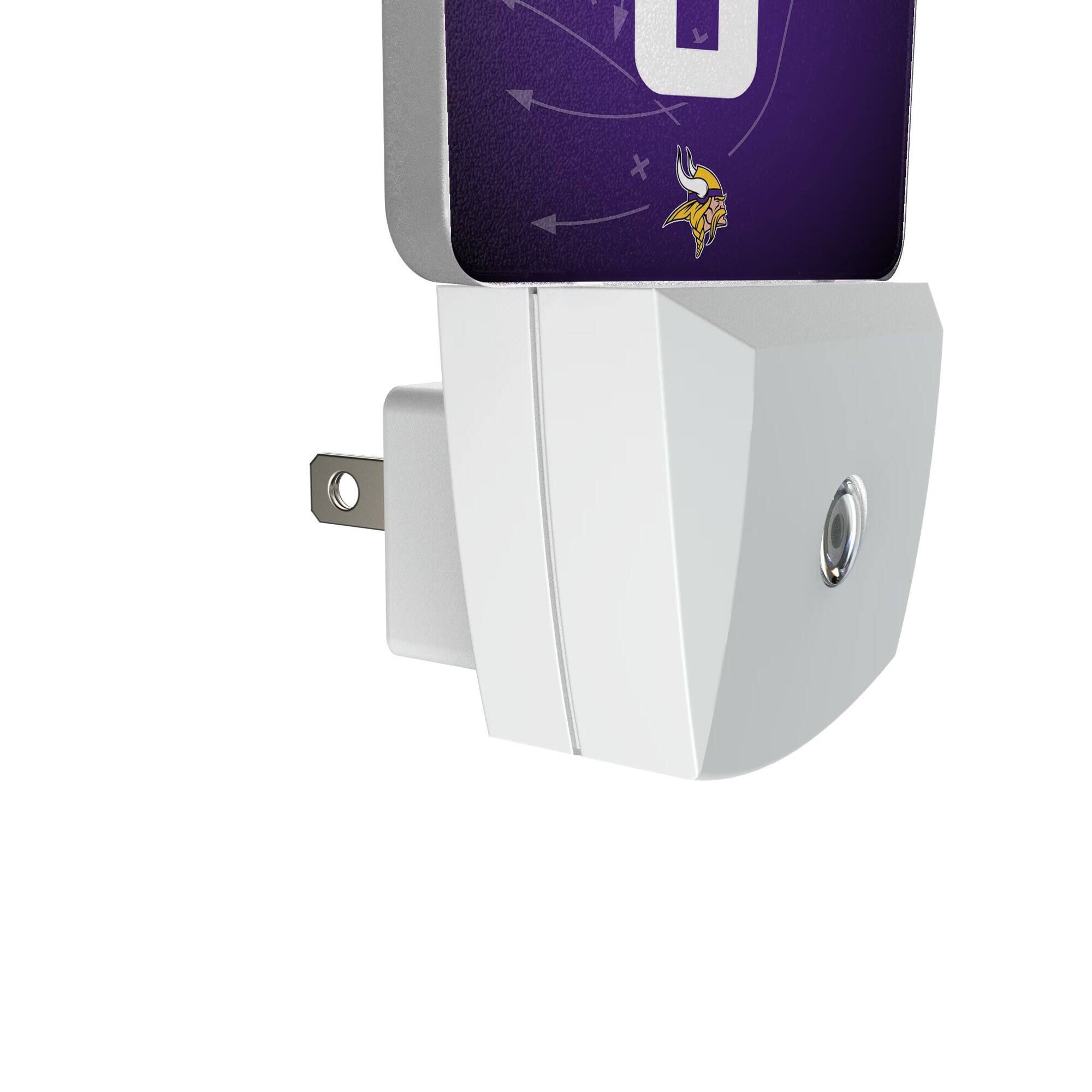 Alt View 2. Keyscaper - Ivan Pace Jr Minnesota Vikings Nightlight 2-Pack - Multicolor.