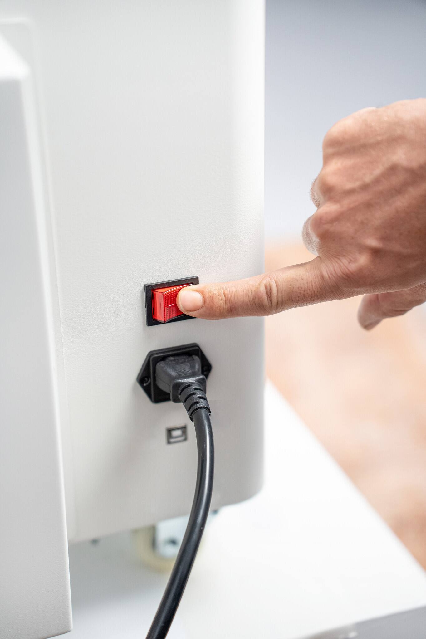 Alt View 4. FLUX - Beam Air Pro Filter for Laser Cutter and Laser Engraving Machines. Compatible with all major brands. - White.