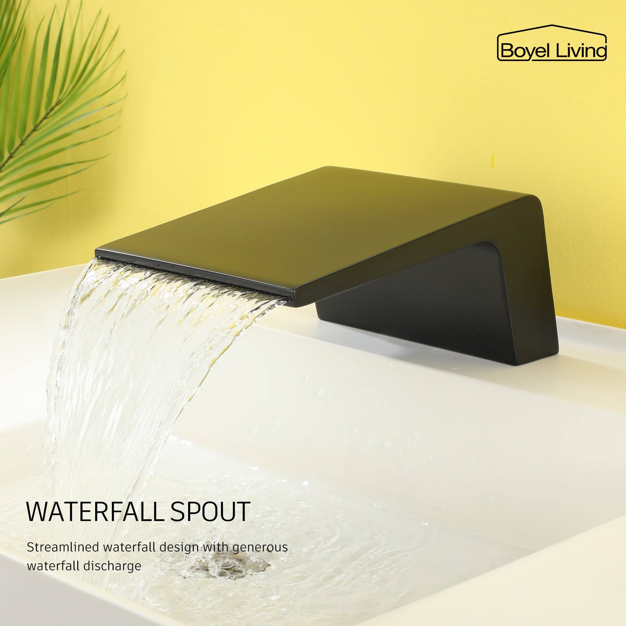 Boyel Living, WATERFALL SPOUT, Streamlined waterfall design with generous waterfall discharge