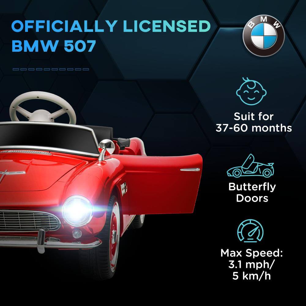OFFICIALLY LICENSED  
BMW 507  

Suit for 37-60 months  

Butterfly Doors  

Max Speed: 3.1 mph / 5 km/h