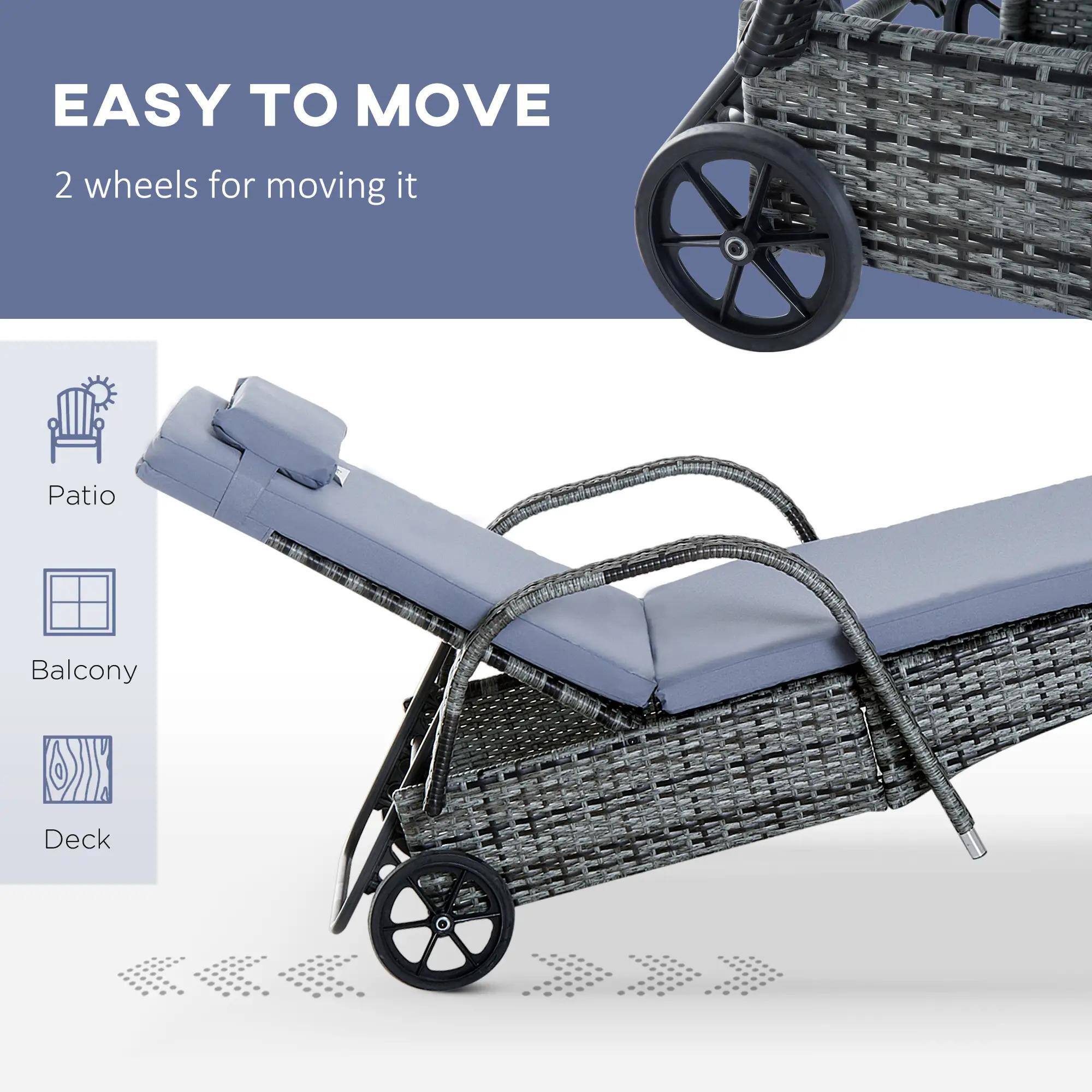 EASY TO MOVE  
2 wheels for moving it  

Patio  
Balcony  
Deck