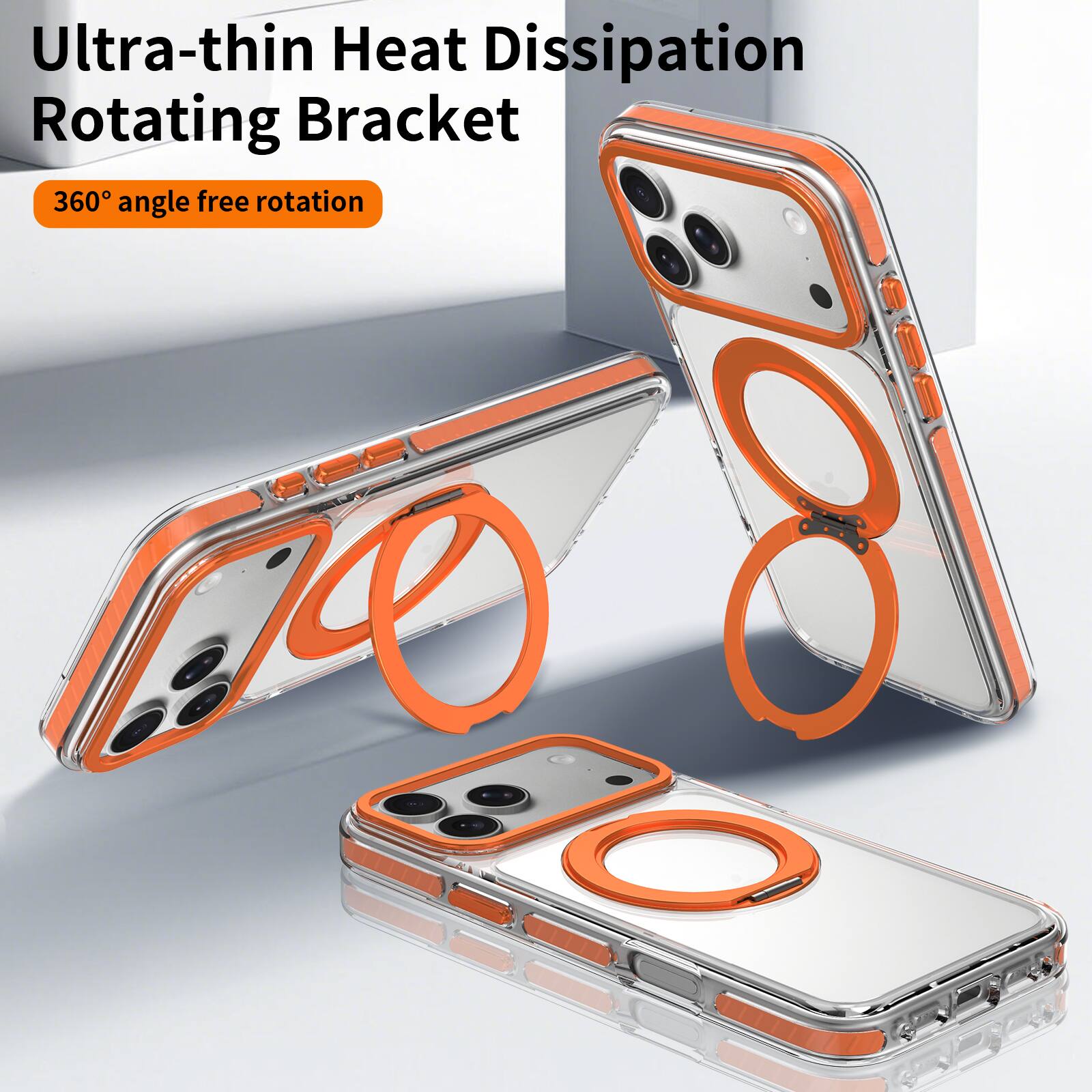 UUCOVER Magnetic Case for Apple iPhone 18 Pro,Shockproof TPU+PC Ring ...