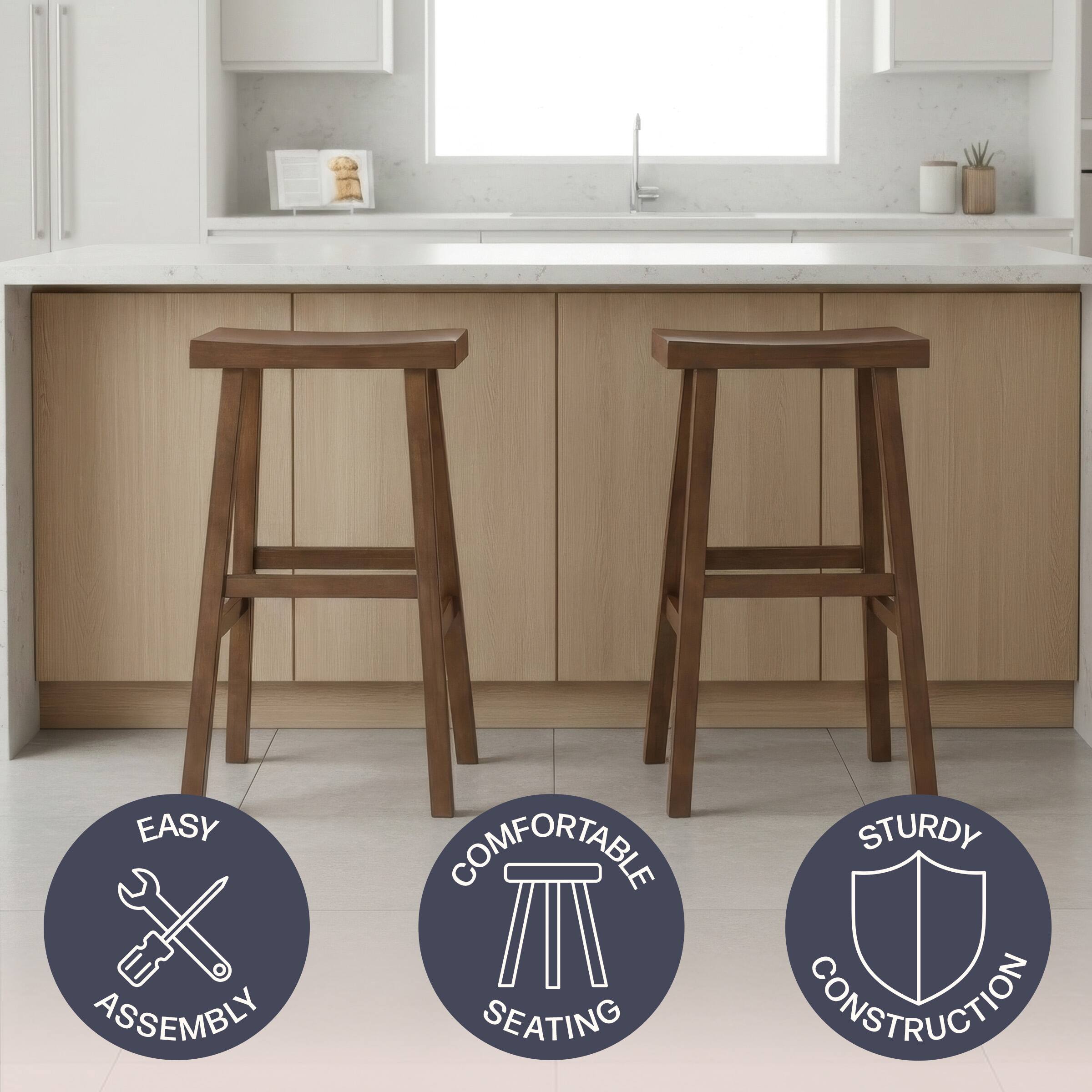 EASY ASSEMBLY COMFORTABLE SEATING STURDY CONSTRUCTION