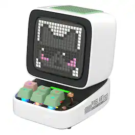 METALTON - Ditoo Retro Pixel Art Game With Led App Controlled Front Screen - White
