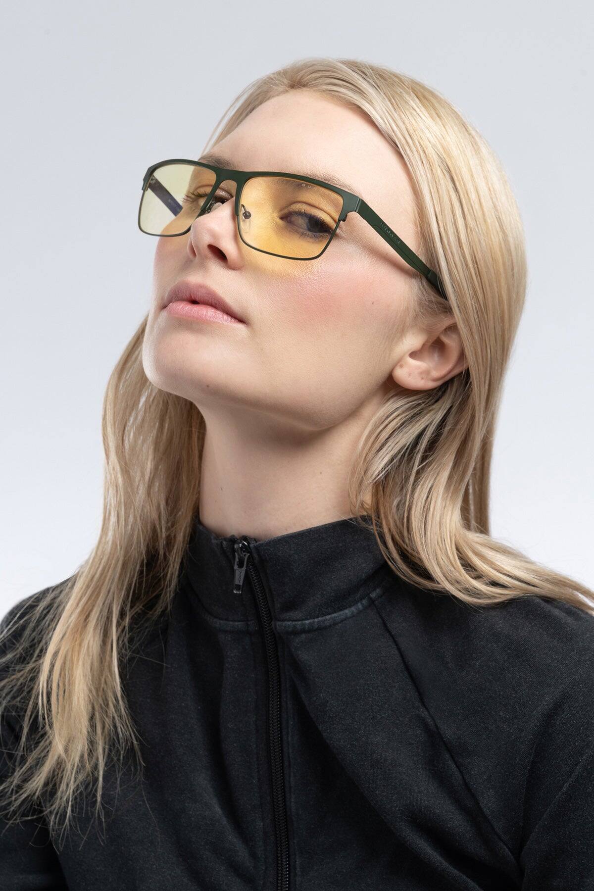 Alt View 9. GUNNAR - GUNNAR Computer Glasses  -  Pendleton, Moss, Amber Lens - Blue Light Blocking, Relieve Dry Eye, Anti Glare - Moss.