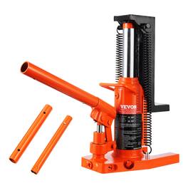 VEVOR - Hydraulic Toe Jack, 2.5 Ton On Toe Toe Jack Lift,5 Ton On Top Lift Capacity Machine Jack, 0.8-5.3 in Toe Height,8.9-13.4 - Orange;Black