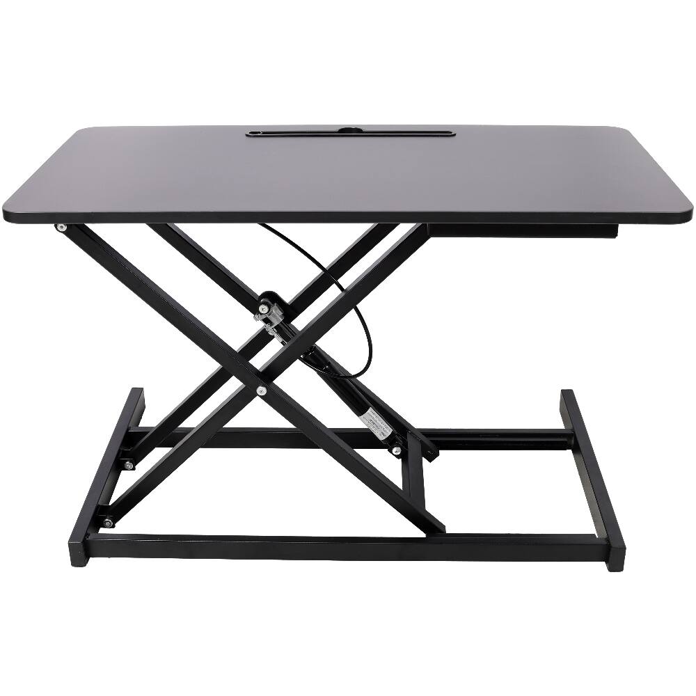 Left. Loheer - Loheer Adjustable Height Standing Laptop Desk Converter Black - Black.