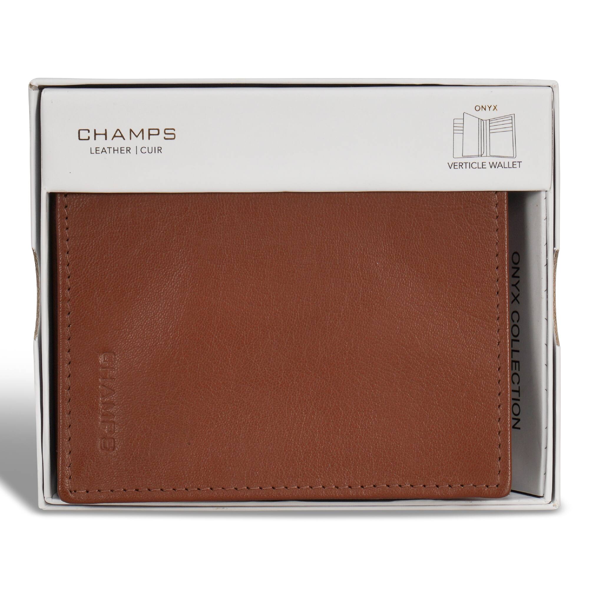 CHAMPS  
LEATHER | CUIR  

ONYX  
VERTICLE WALLET  

ONYX COLLECTION