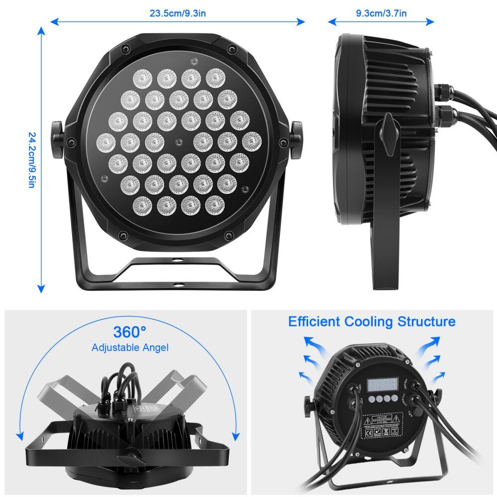 23.5cm/9.3in  
9.3cm/3.7in  
24.2cm/9.5in  

360° Adjustable Angle  

Efficient Cooling Structure