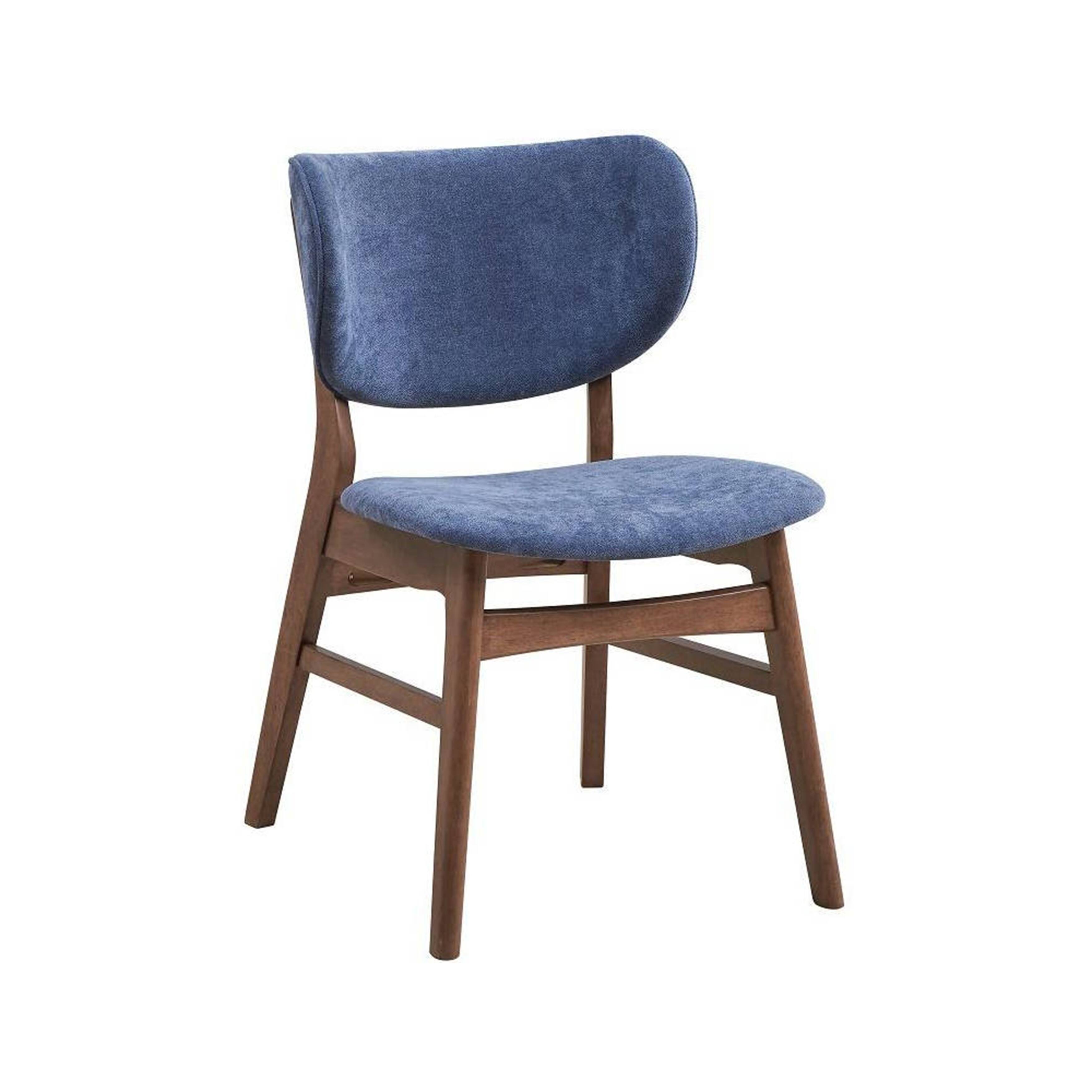 Alt View 1. Manhattan Lane - Evis 23 Inch Side Dining Chair Set of 2 - Blue, Brown.
