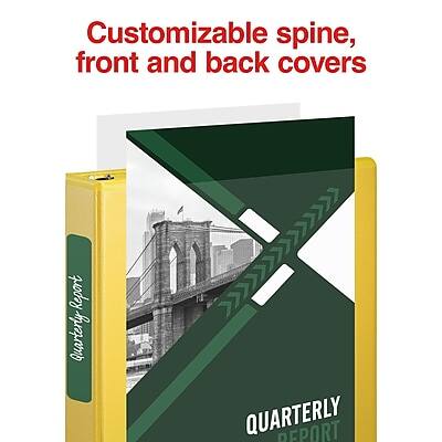 Customizable spine, front and back covers

QUARTERLY REPORT