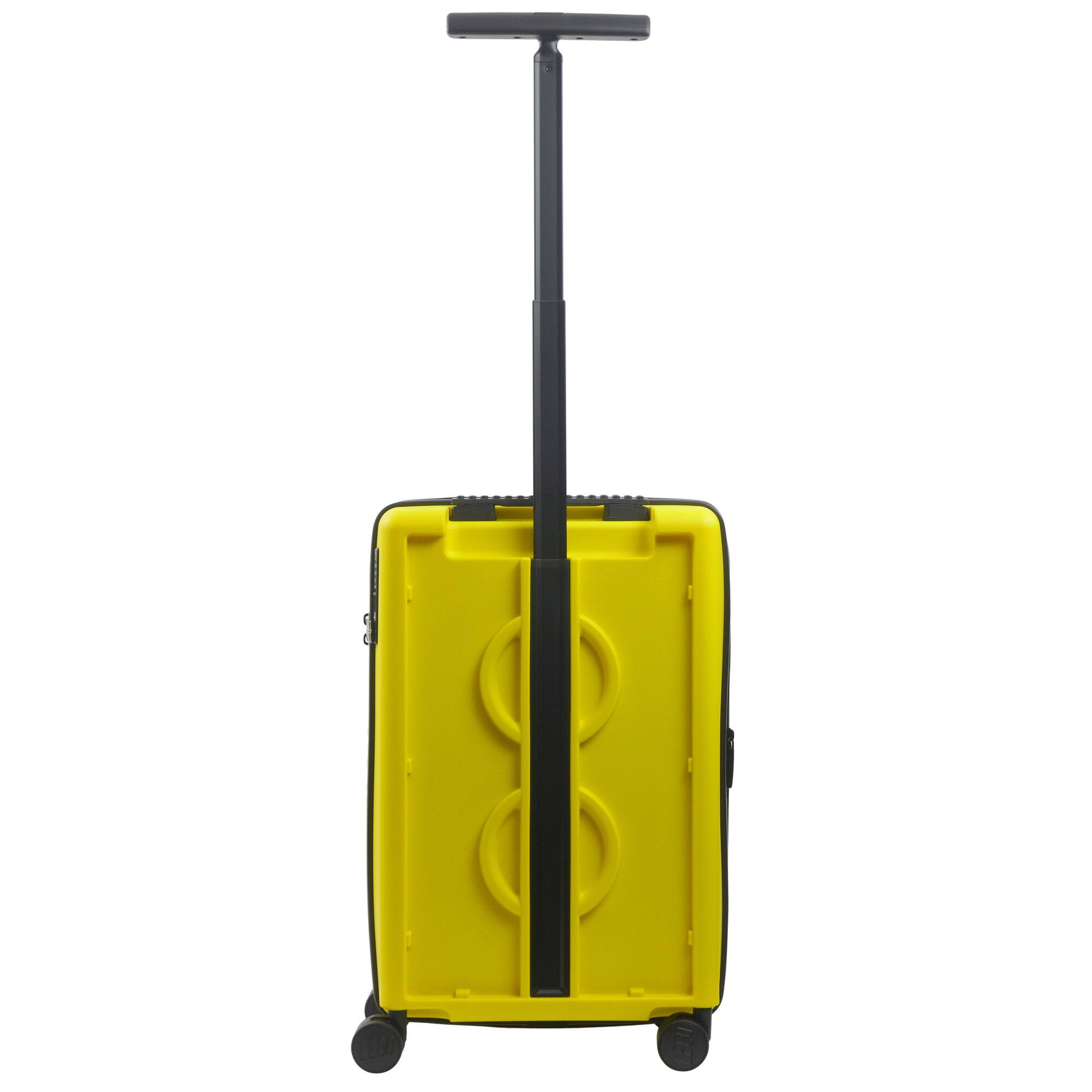 Back. LEGO - Signature Brick 2x3 Trolley Expandable 21.5 inch carry-on luggage - YELLOW.