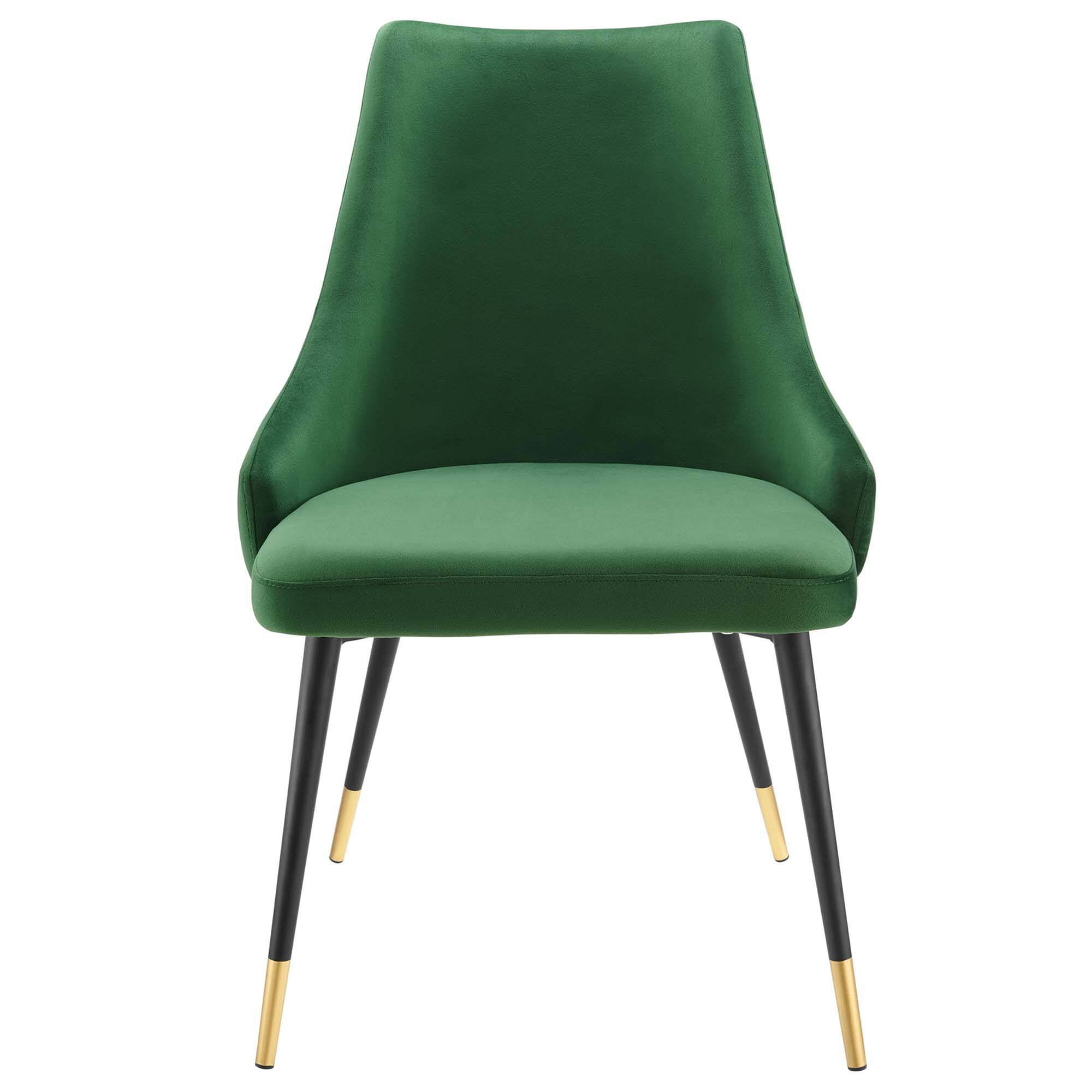 Alt View 3. Modway - Adorn Tufted Performance Velvet Dining Side Chair by Modway - Emerald.