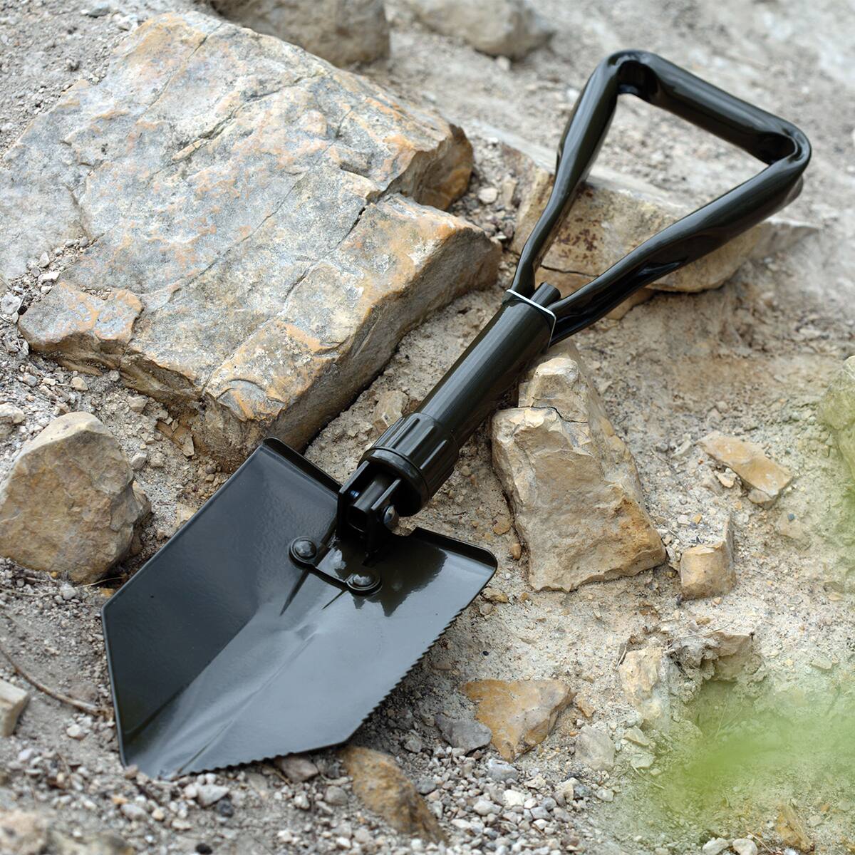 Alt View 3. Coghlan’s - Coghlan's Folding Shovel, Tempered Forged Steel Blade for Digging, Camping Tool - Black.