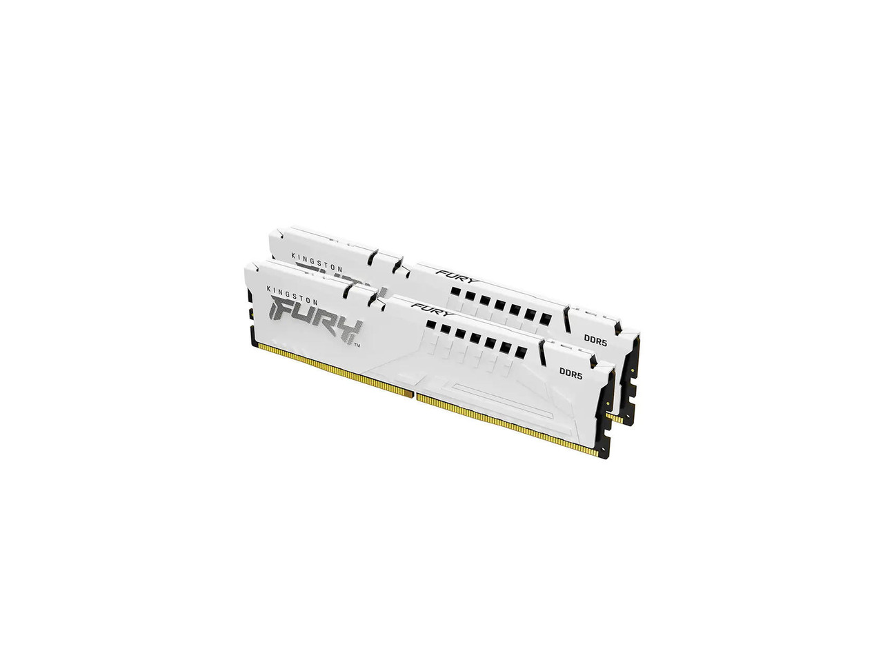 Kingston - FURY Beast 32GB (2 x 16GB) 288-Pin PC RAM DDR5 6000 (PC5 48000) Memory (Desktop Memory) Model KF560C30BWEK2-32 - White