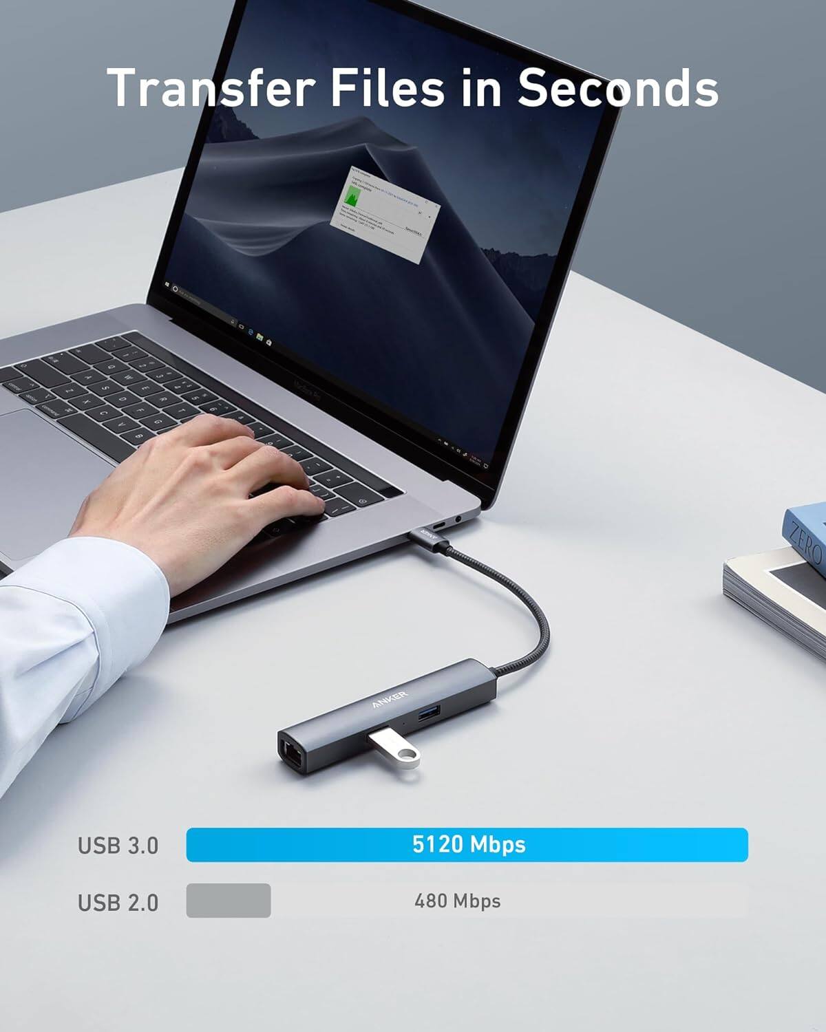 Transfer Files in Seconds

ZERO ANVER USB 3.0 5120 Mbps USB 2.0 480 Mbps