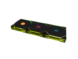 Lian Li - UNI Fan TL LCD 120 Wireless LCP Fan Blade Customizable RGB LEDs Triple Pack With Controller (12TLLCD1W3B) - Black