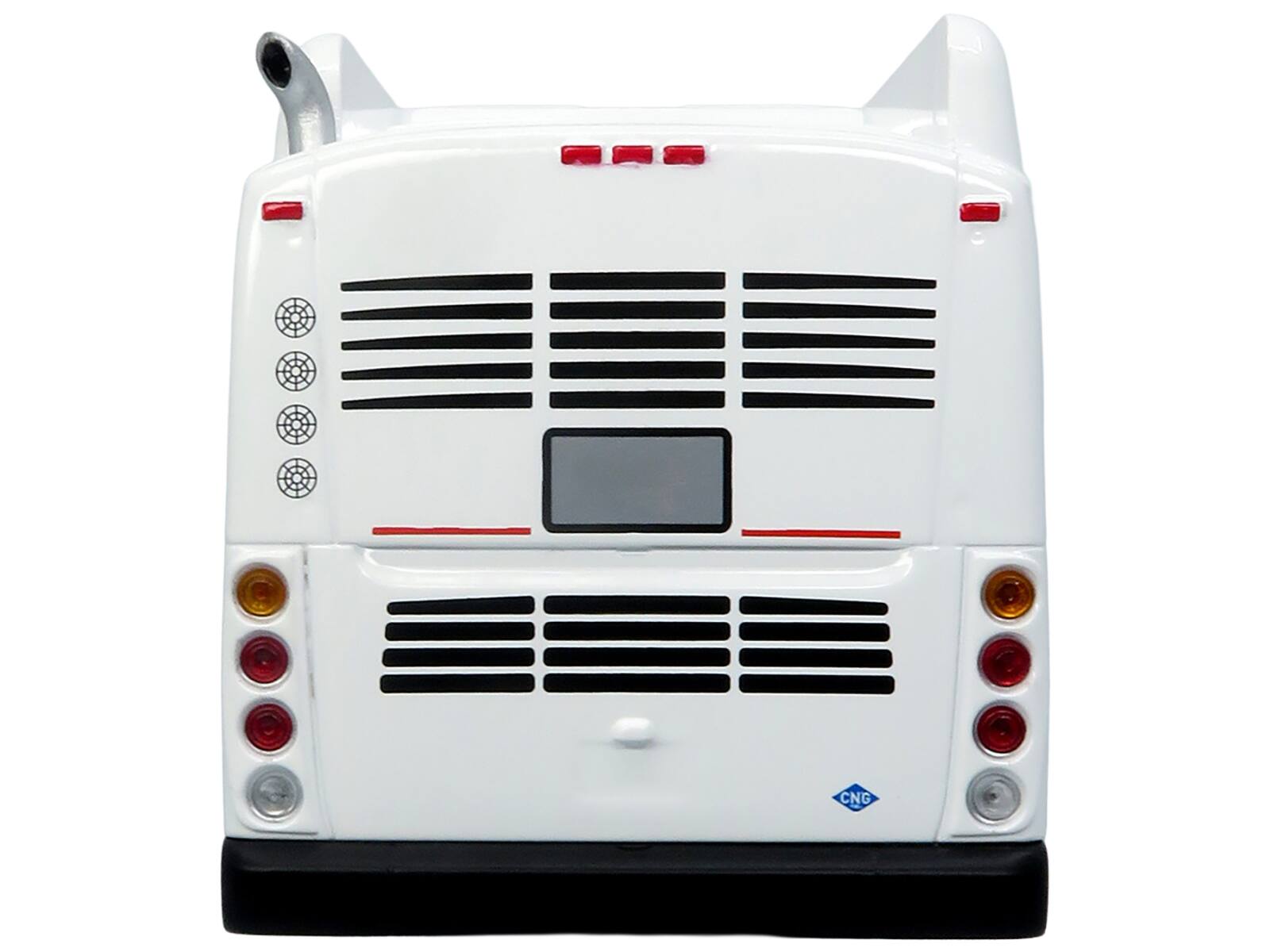 Alt View 1. Iconic Replicas - New Flyer Xcelsior Transit Bus Blank White "Bus & Motorcoach Collection" Limited Edition 504 Pieces 1/43 - White.