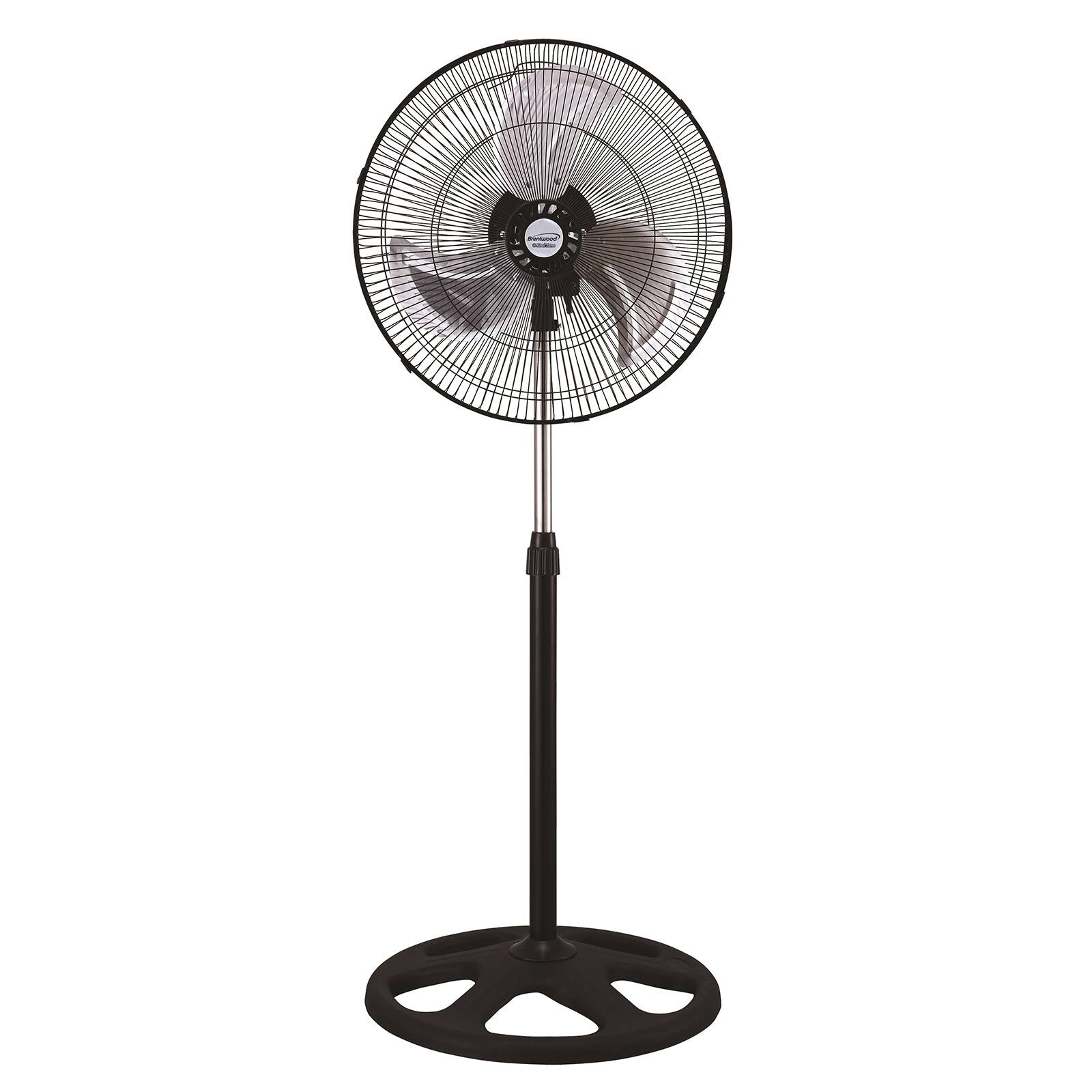 Front. Kool Zone - Kool Zone 18 Inch 3 Speed Industrial Stand Fan - Black.