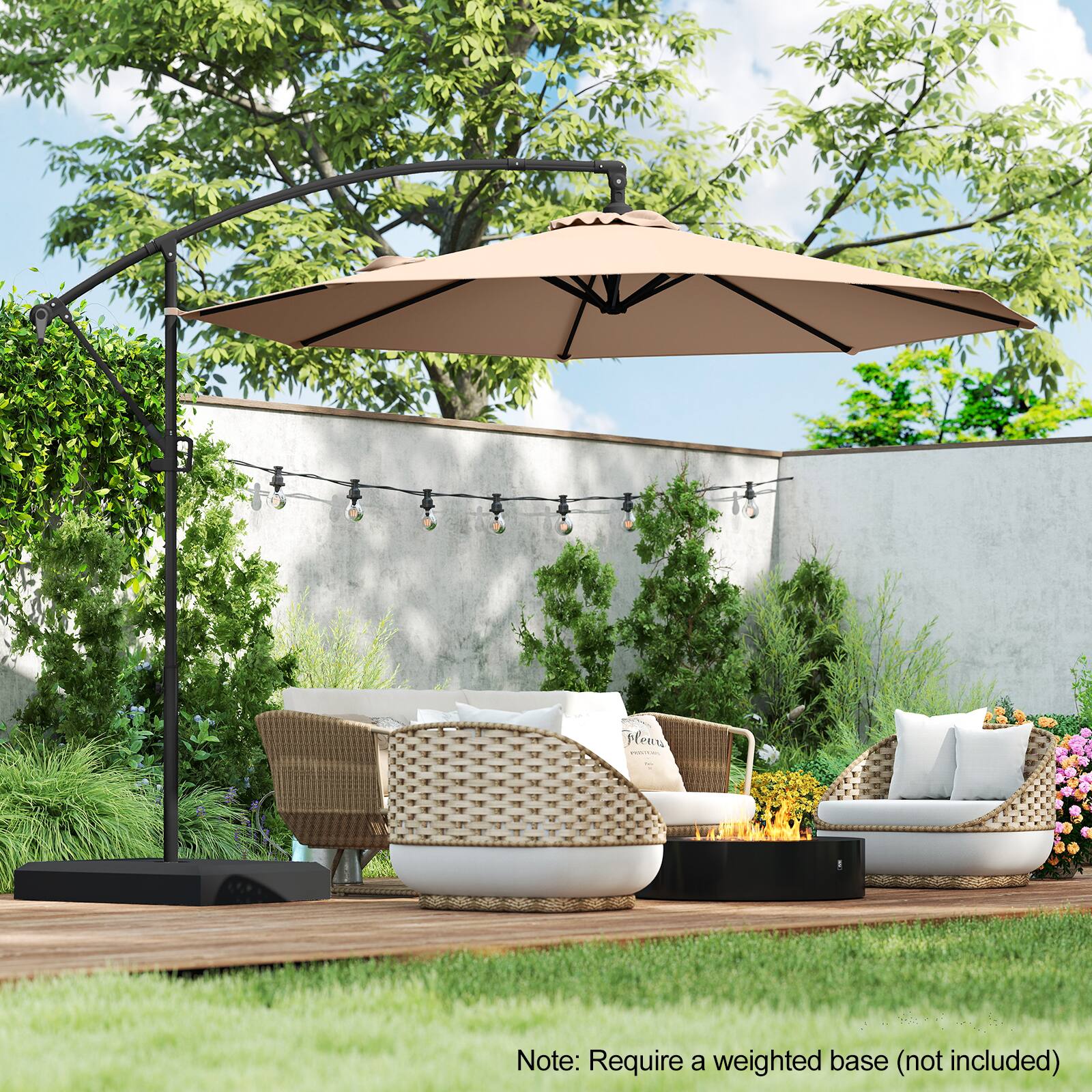 Note: Require a weighted base (not included)