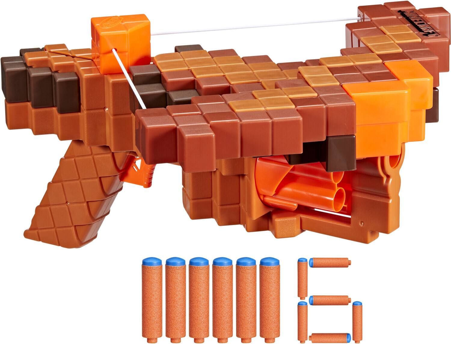 Alt View 1. Hasbro - Hasbro Collectibles - Nerf: Minecraft - Pillager's Crossbow Dart Blaster   - Collectibles - Multicolor.