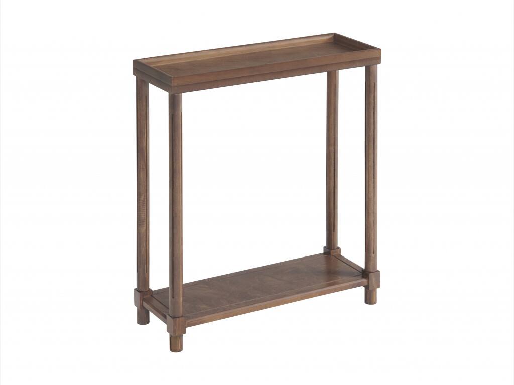 Alt View 1. Hivvago - Hivvago Set Of Two 24 Inch Wood Rectangular End Tables With Shelf - Chestnut.