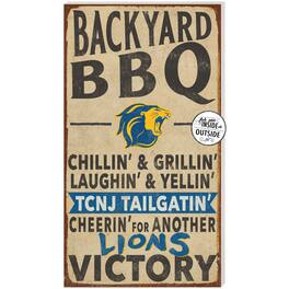 Jardine - College of New Jersey Lions 11" x 20" Indoor/Outdoor BBQ Sign - Brown
