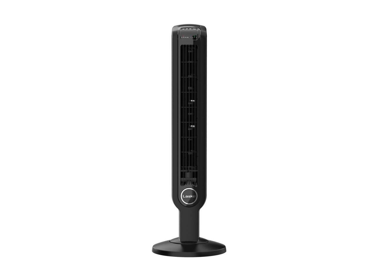 Alt View 1. Lasko - Lasko T36511 36" Oscillating Tower Fan with Remote Control - Black.